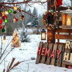 DIY Outdoor Christmas Decorations from Recycled Materials